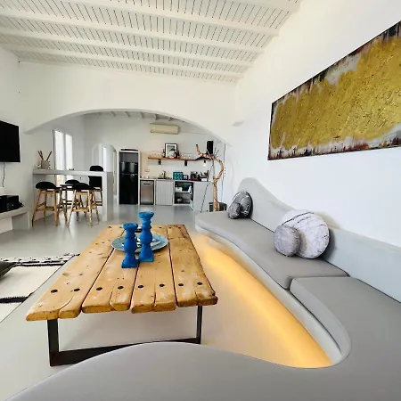 Yalos Mykonos 3 Bedroom Luxury In Mykonos Town With Sea & Sunset View Villa