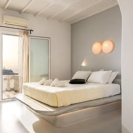 فيلة Yalos Mykonos 3 Bedroom Luxury In Mykonos Town With Sea & Sunset View