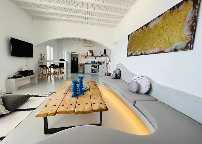 Yalos Mykonos 3 Bedroom Luxury In Mykonos Town With Sea & Sunset View Villa