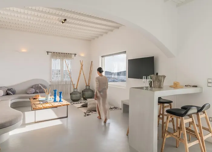 Yalos Mykonos 3 Bedroom Luxury In Mykonos Town With Sea & Sunset View Tagoo (Mykonos)