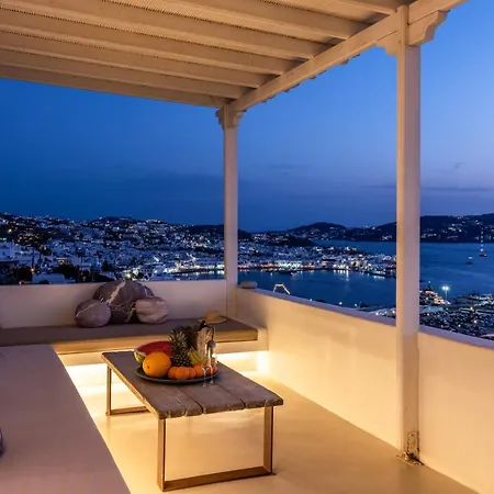 Ferienhaus Yalos Mykonos 3 Bedroom Luxury In Mykonos Town With Sea & Sunset View *
