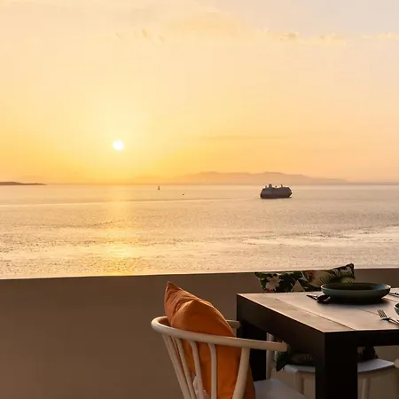 Yalos Mykonos 3 Bedroom Luxury In Mykonos Town With Sea & Sunset View بيت للعطل *