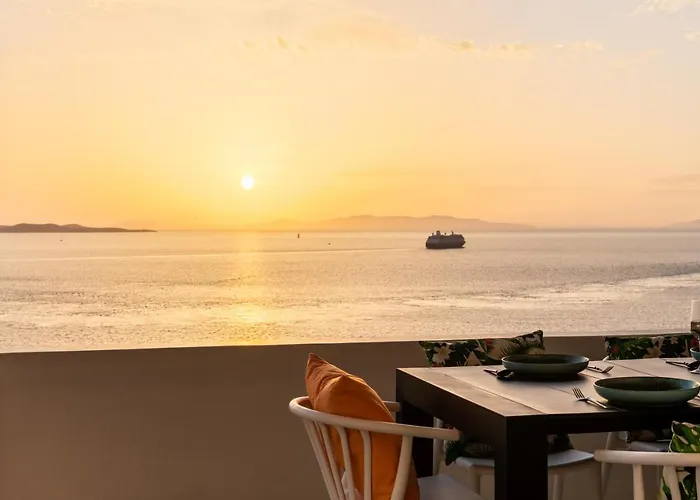 Yalos Mykonos 3 Bedroom Luxury In Mykonos Town With Sea & Sunset View Villa *