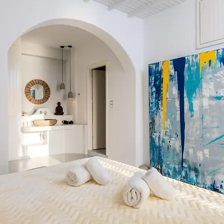 فيلة Yalos Mykonos 3 Bedroom Luxury In Mykonos Town With Sea & Sunset View